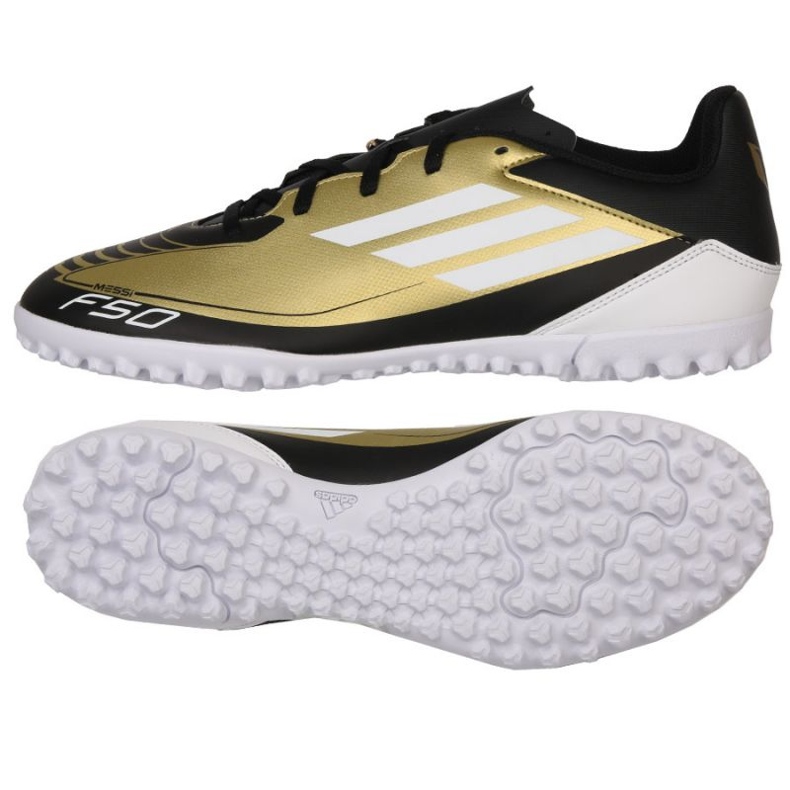 Chaussures Adidas F50 Club Messi Tf M IG9330 doré 1