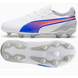 Puma King Match FG/AG chaussures 108048 02 blanche 1