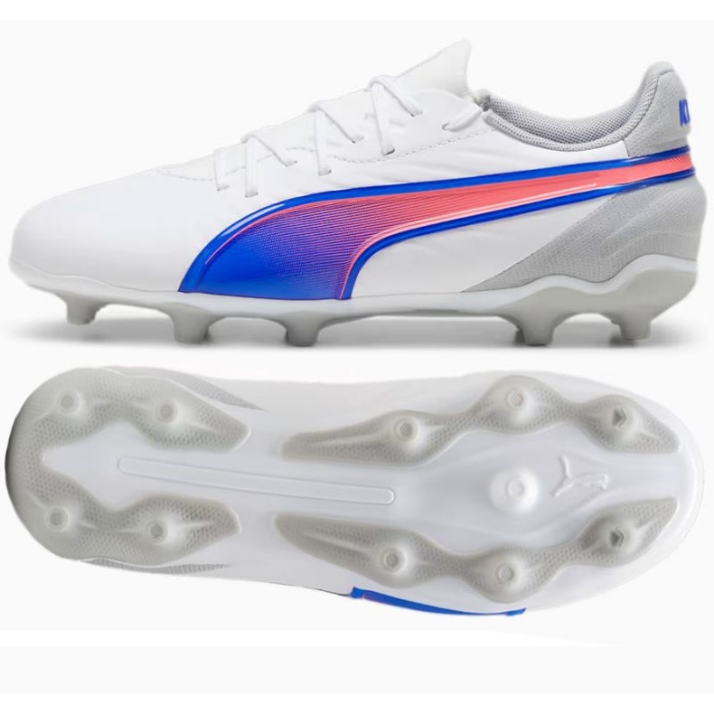 Puma King Match FG/AG chaussures 108048 02 blanc 1