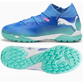 Chaussures Puma Ultra 7 Match TT+ Mid 107948 01 bleu 1