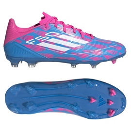 Chaussures Adidas F50 League FG/MG IE0603 bleu 2