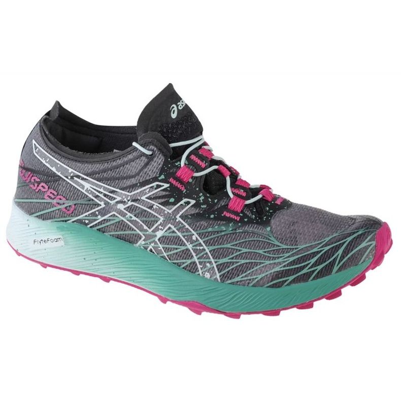 Chaussures Asics Fujispeed 1012B176-001 le noir gris 1