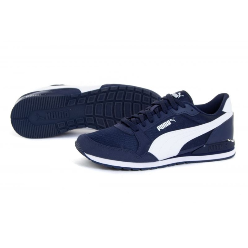 Chaussures Puma St Runner V3 en maille 384640 02 blanche 1