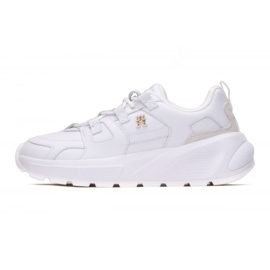 Chaussures Tommy Hilfiger Premium Runner Lthr W FW0FW07340 Ybs blanc 1