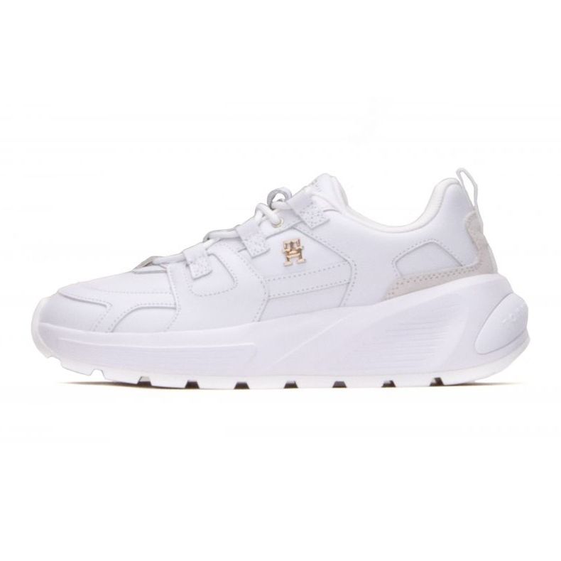 Chaussures Tommy Hilfiger Premium Runner Lthr W FW0FW07340 Ybs blanc 1