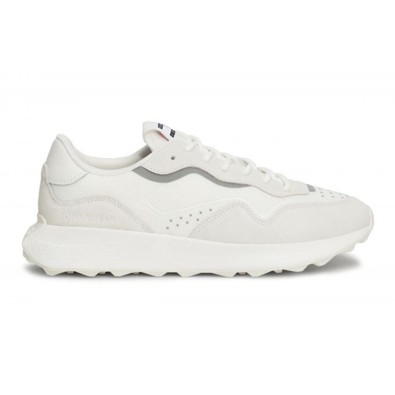 Chaussures Tommy Hilfiger Runner Mix Meterial M EM0EM01381YBL blanc 1
