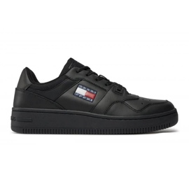 Chaussures Tommy Hilfiger Retro Basket Ess EM0EM01395BDS le noir 1
