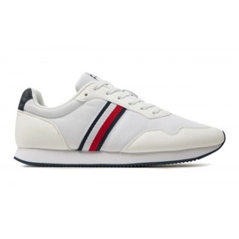 Chaussures Tommy Hilfiger Lo Runner Mix M FM0FM04958YBS blanc 1