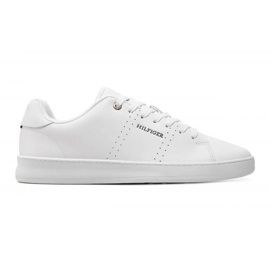 Chaussures Tommy Hilfiger Court Cupsole Rwb Lth W FM0FM04966YBS blanche 1