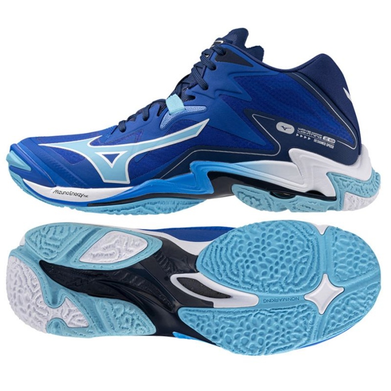 Chaussures Mizuno Wave Lightning Z8 Mid V1GA240501 bleu 1