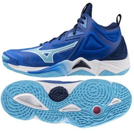 Chaussures Mizuno Wave Momentum 3 Mid V1GA231701 bleu 2