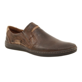 Olivier Mocassins pour hommes en cuir 520MP, marron foncé brun 5