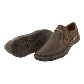 Olivier Mocassins pour hommes en cuir 520MP, marron foncé brun 8
