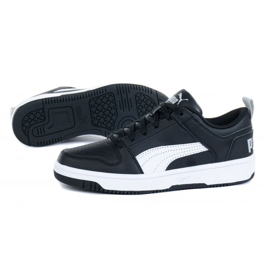 Puma Rebound Layup Lo Sl Jr 370490 02 noir 1