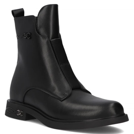 Filippo DBT6527/24 Bk bottes en cuir, noir le noir 1