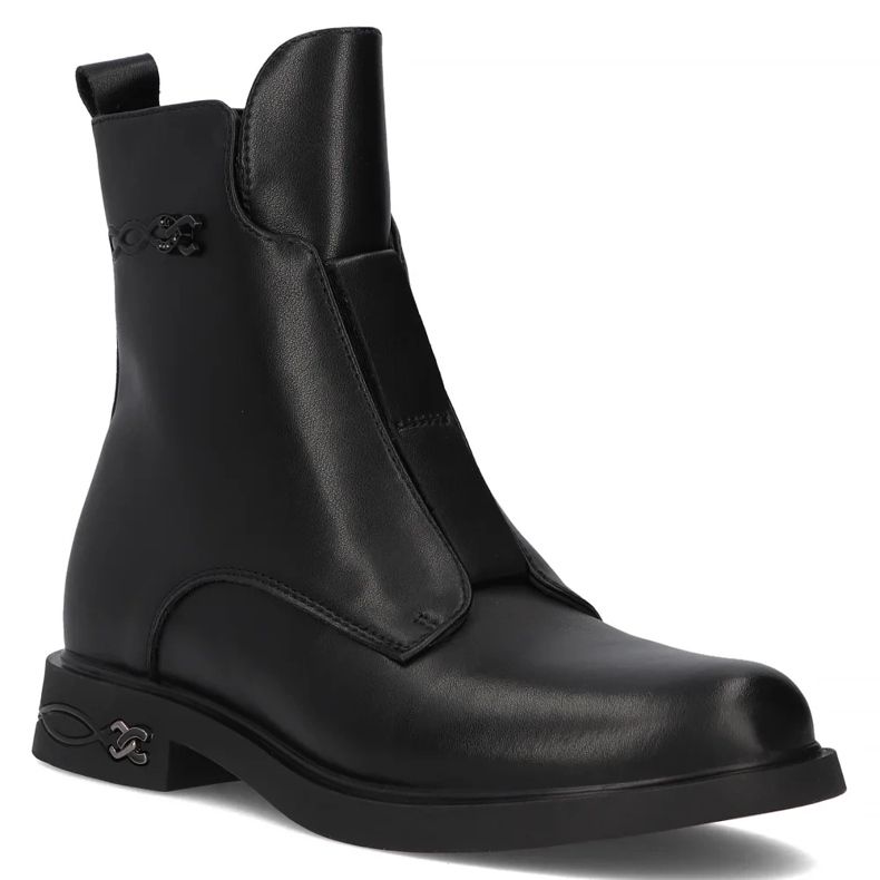 Filippo DBT6527/24 Bk bottes en cuir, noir 1