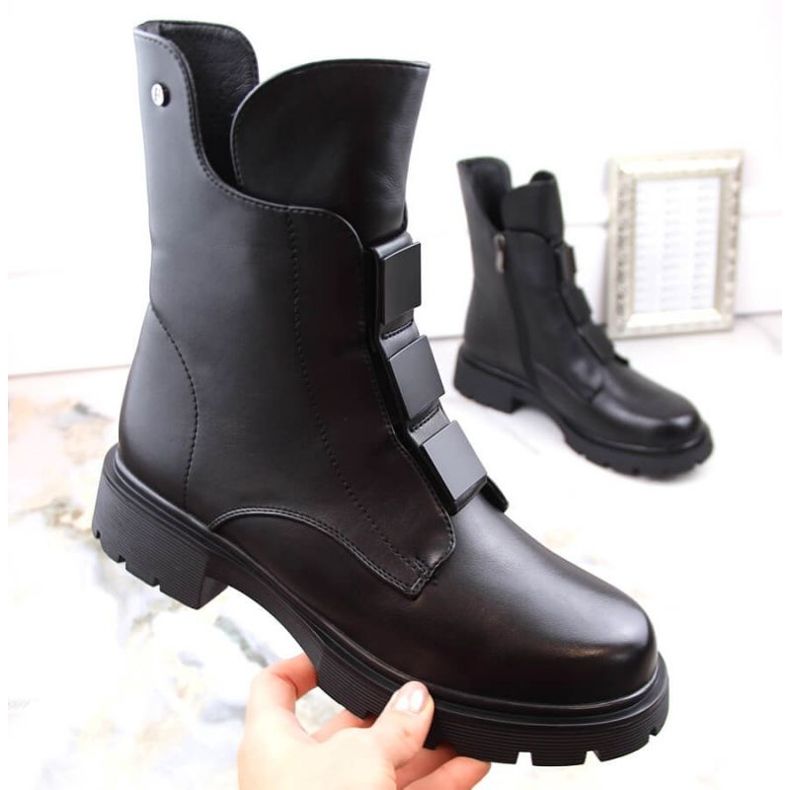 Filippo W PAW492 bottes zippées isolées, noir le noir 2