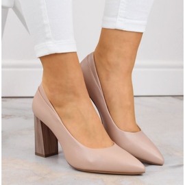 Escarpins à talons aiguilles Sergio Leone W PB217 SK404B beige 1