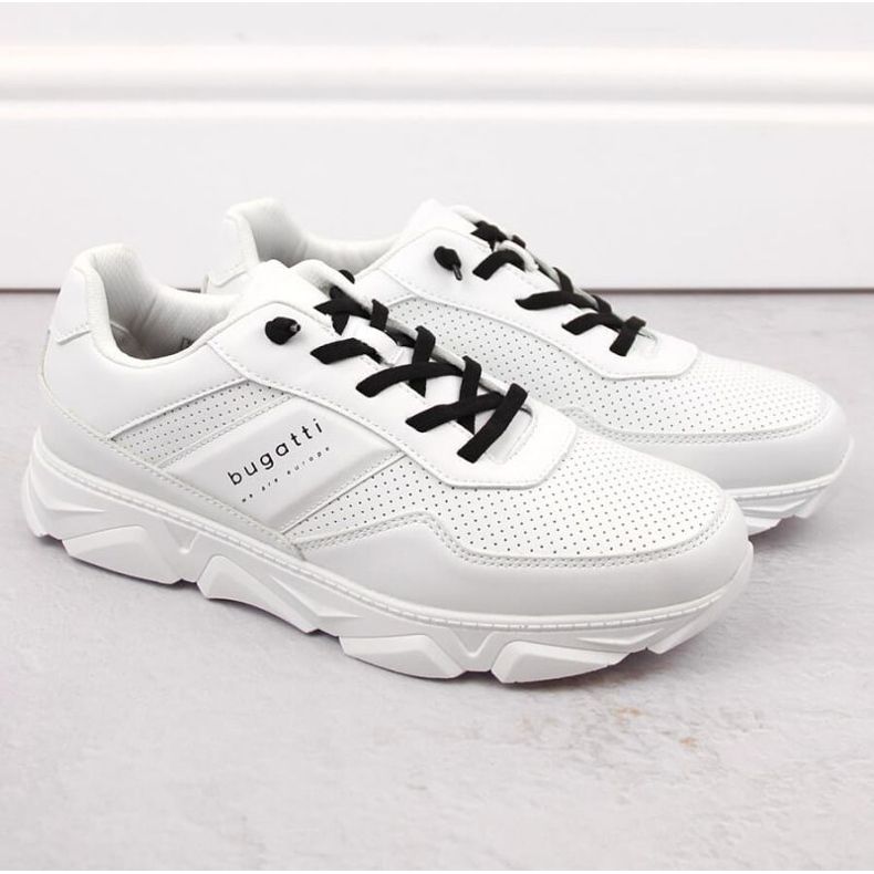 Chaussures de sport Bugatti M INT1977 blanches 1 Chaussures de sport Bugatti M INT1977 blanches 1