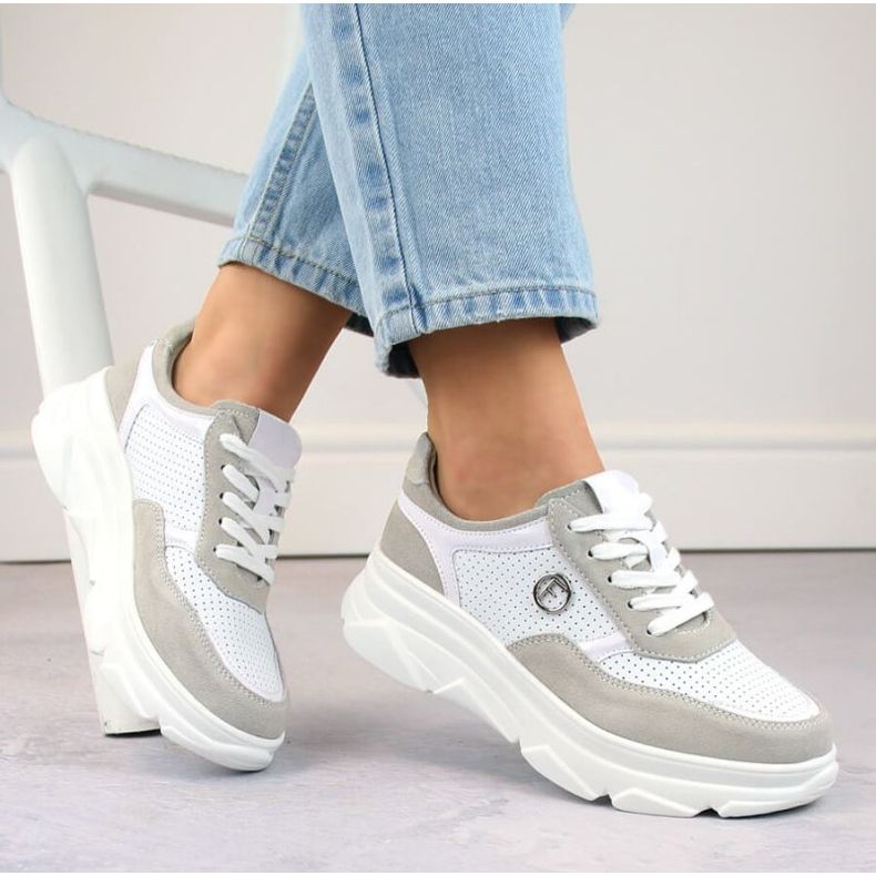 Filippo W PAW531A chaussures de sport en cuir, blanc 2