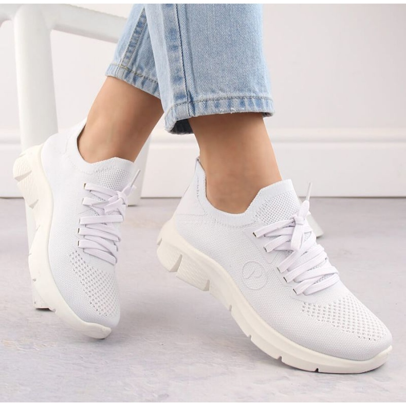 Chaussures de sport Potocki WOL242B, blanches 1 Chaussures de sport Potocki WOL242B, blanches 1