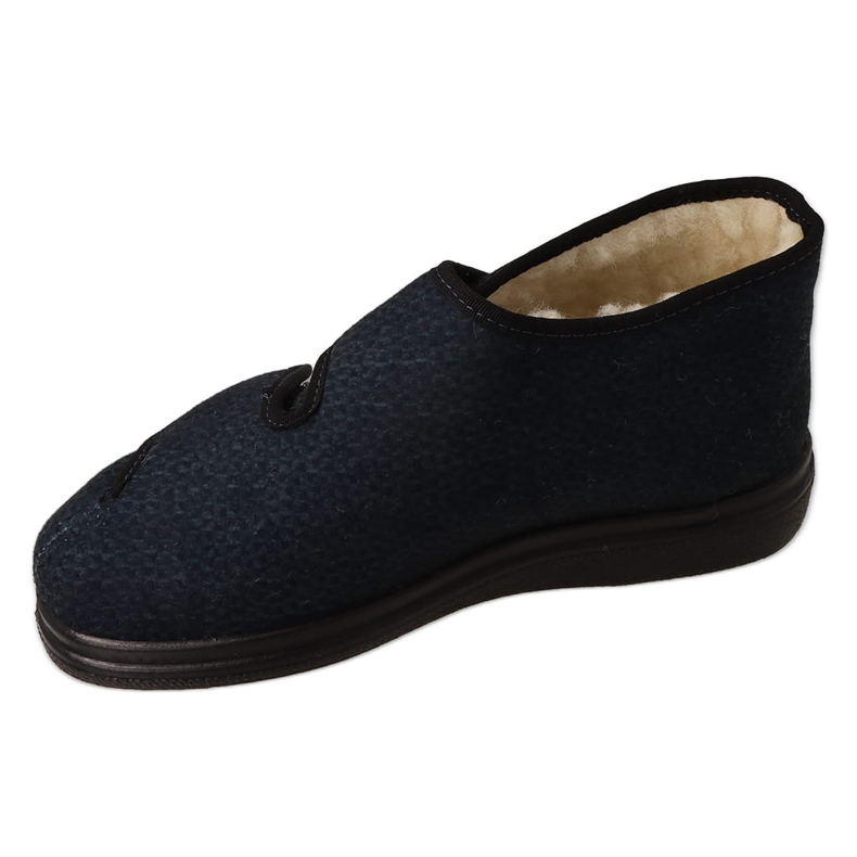 Dr.ORTO Befado chaussures pour femmes isolées en laine pu 986D013 noir bleu 1