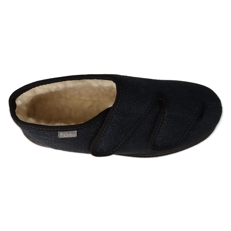 Dr.ORTO Befado chaussures pour femmes isolées en laine pu 986D013 noir bleu 3