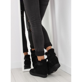 Baskets avec fourrure noire 3123 noir le noir 3