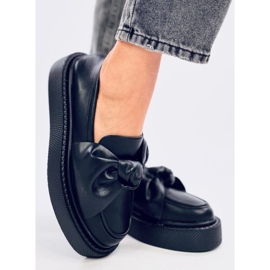 Mocassins à nœud Stark noirs le noir 1