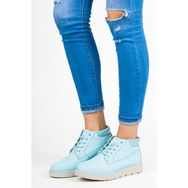 Vices Bottes sur la plate-forme bleu 2