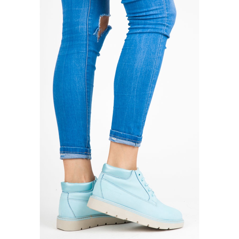 Vices Bottes sur la plate-forme bleu 1