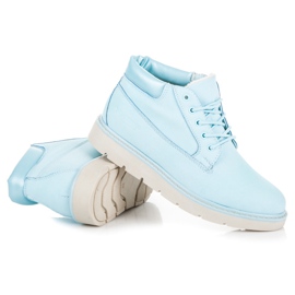 Vices Bottes sur la plate-forme bleu 5