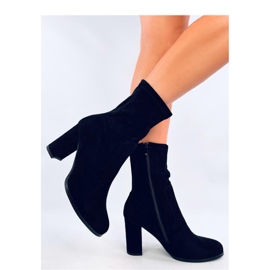 Poulter Bottines en daim noir - Inello le noir 1