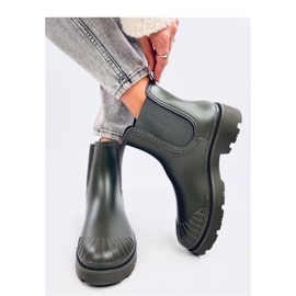 Bottines Chelsea vertes 2