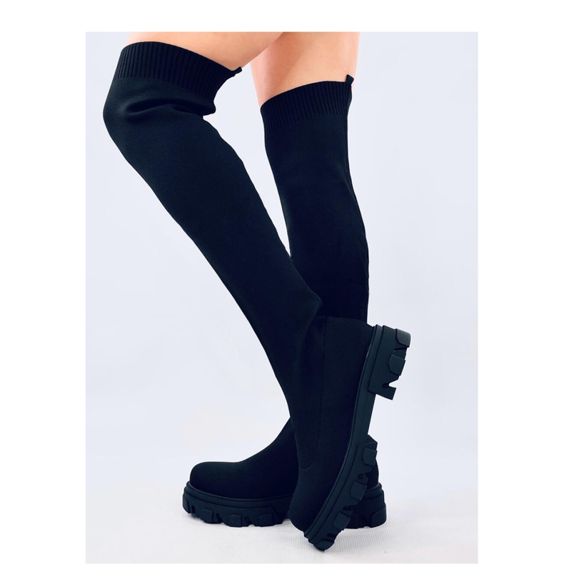 Nusses Cuissardes noires à tige élastique - Inello le noir 1 Nusses Cuissardes noires à tige élastique - Inello le noir 1
