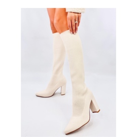 Elisha Bottines à talons élastiques beiges - Inello 4