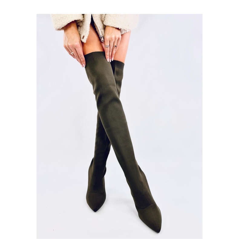 Mousquetaires élastiques à talons verts 2