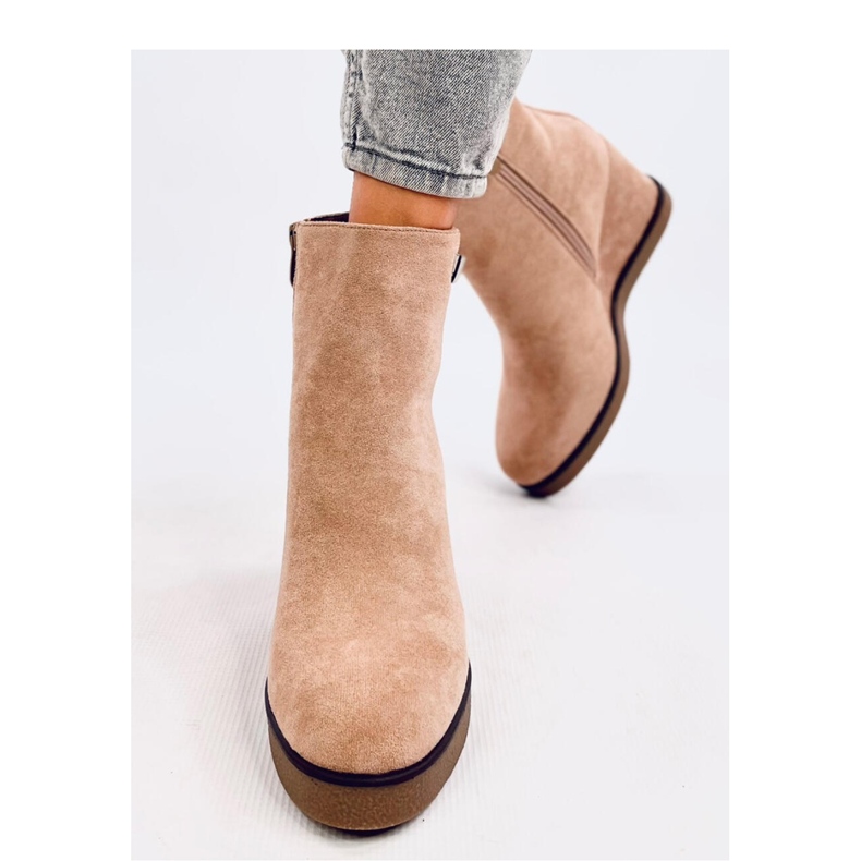 Bottines compensées Rochelle Kaki beige 1