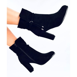 Minnai Bottines en daim noir - Inello le noir 1