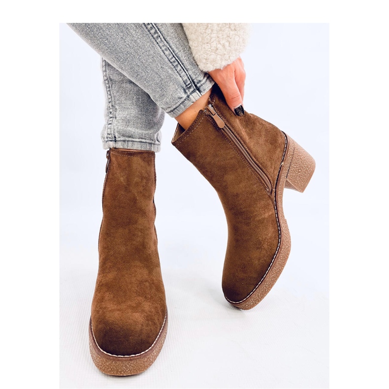 Bottines à talon stable Filly Green brun 1