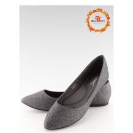 Ballerines noires à paillettes CC200P Étain - Inello le noir 1