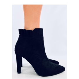 Mariah Bottines à talons hauts en daim noir - Inello 1