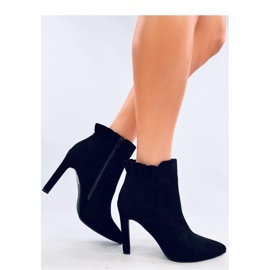 Mariah Bottines à talons hauts en daim noir - Inello le noir 4