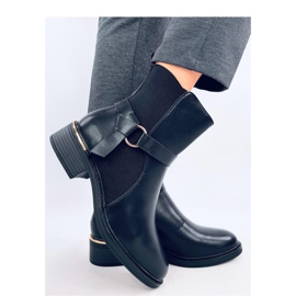 Bottines grain femme noires le noir 1