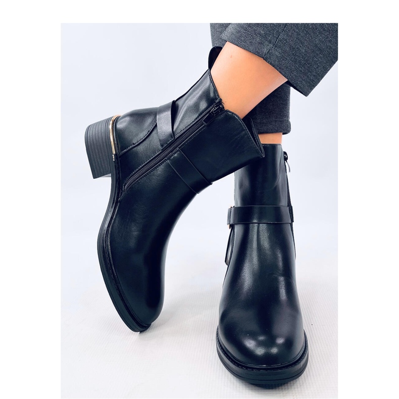 Bottines grain femme noires le noir 2