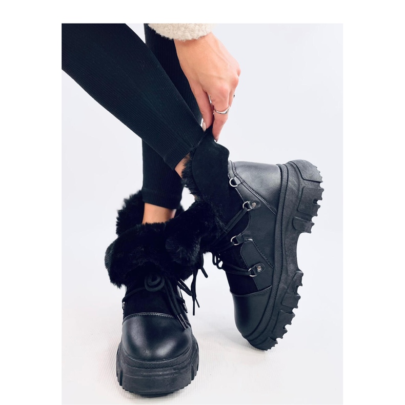 Bottes de neige pour femmes noires 1