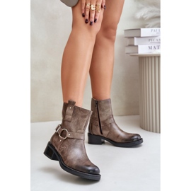 Zazoo 60480 Bottines marron/gris brun 1