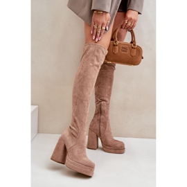 Modèle 8669 Bottes beiges 1