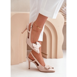 Talons hauts Modèle MVP351 Beige 2