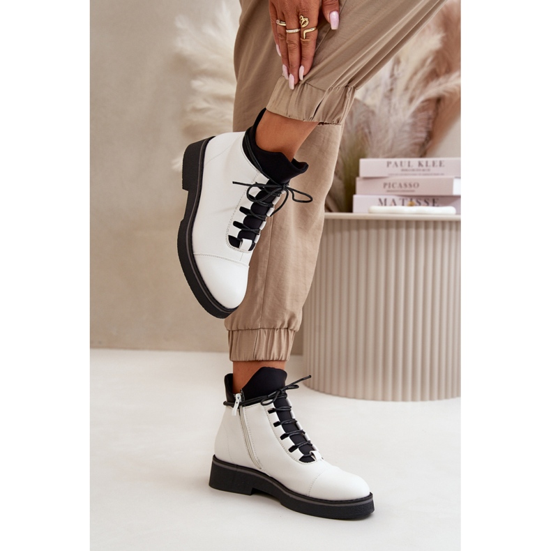 Jezzi Bottes Modèle RMR2435-4 Blanc blanche 1